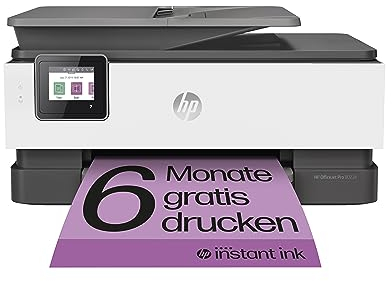 HP OfficeJet Pro 8022e Multifunktionsdrucker, 6 Monate gratis drucken mit HP Instant Ink inklusive, HP+, Drucker, Scanner, Kopierer, Fax, WLAN, LAN, Duplex, HP ePrint, Airprint, Basalt