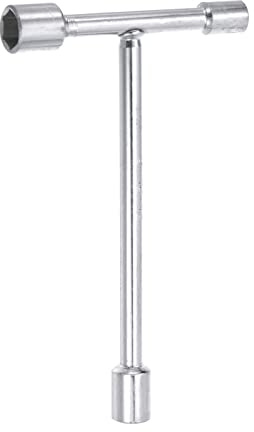 sourcing map Llave de 3 vías, 8 mm, 10 mm, 12 mm, mango en T para reparación de bicicletas, automóviles y bricolaje