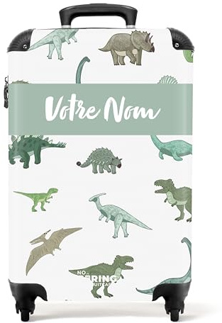NoBoringSuitcases.com Fotokoffer - Complete Set - Amazon - Dino - Patroon, Dinosauriermuster