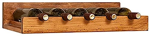 Casier À Vin Bouteilles Porte-Vin en Bois Casier À Vin Créatif Mural Peu Encombrant Gobelet Présentoir Cadre Décoratif Étagère À Vin pour La Maison, Cave À Vin, Bar, Salon du Vin, B, 70 30 Cm