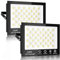 Sararoom 2Pack Projecteur LED Extérieur 100W 10000LM Ultra Lumineux IP65 Étanchéité 6500K pour Jardin Balconie Garage Entrepôt