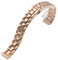YSABVCP Stainless Steel Watch Band Fit For Armani Ar0171 0174 0175 Women's Comfortable Watch Strap Accessories 14mm Butterfly Wrist Strap(Rose Gold)