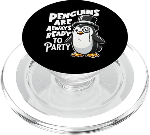 Pinguine sind immer bereit zu feiern Reichhaltiger ausgefallener Pinguin PopSockets PopGrip für MagSafe