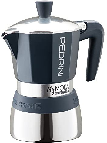 Pedrini Caffettiera MyMoka Induction, Blu notte, in color box (6 tazze)
