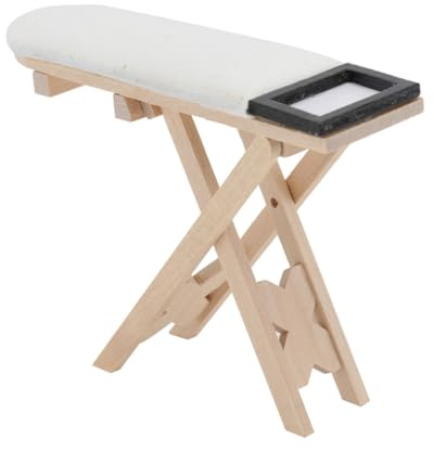 TOYANDONA Mini Bügeltisch Modell Aus Baumwolltuch 4.17X3.15X1.18 Zoll Miniatureisentisch Für Puppenhaus Dekoration Und Mini Haus Accessoire Kreatives DIY Projekt