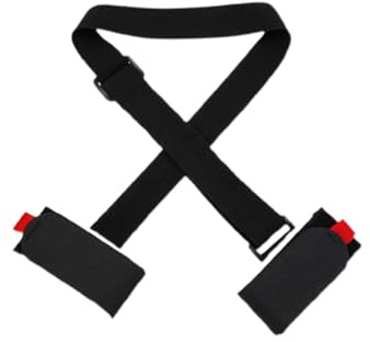 UZEXYO 1 PC Ski Straps & Pole Carrier, Adjustable Ski Shoulder Strap, Black, All, Skiing, 1 count, SPORT_BINDING