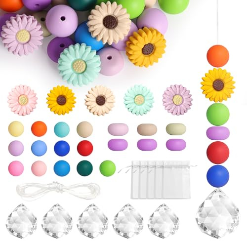 Lot de 5 attrape-soleil - En cristal - Pour anniversaire d'enfant - Bricolage - Décoration de jardin
