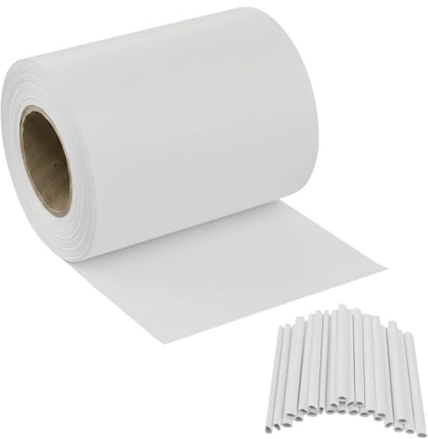 Striscia Banda Frangivista Fasce PVC Rotolo Schermo Privacy Recinzione Balcone Cancello Bianco