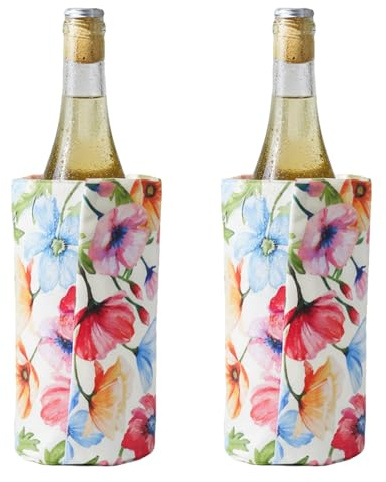 Ice Wine Cooler Sleeve | Freestanding Gel Bottle Chiller for Red, White, Champagne & Sparkling Wine | Portable, Reusable | Rapid Cooling Carrier