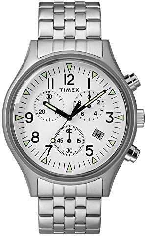 Timex HerrenArmbanduhr Chronograph Quarz Edelstahl TW2R68900