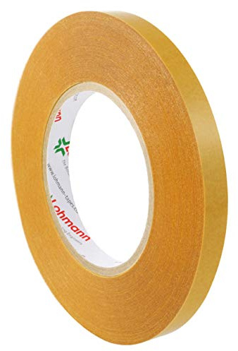 KLEBESHOP24 Duplocoll 378 Klebeband doppelseitig 12 mm x 50 m | Universalklebeband transparent, extra stark klebend, robust, strapazierfähig und witterungsbeständig