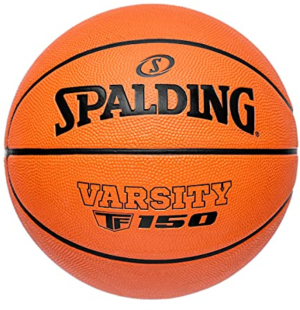 Spalding - Varsity TF-150 - Klassische Farbe - Basketballball - Größe 7 - Basketball - Zertifizierter Ball - Material: Gummi - Outdoor - Rutschfest - Hervorragender Grip - Sehr widerstandsfähig