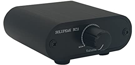 TENEALAY RCA Audio Volume Controller, line Volume Control Box, Mini attenuator knob -RC11