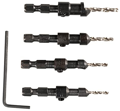 Makita D-73455 Countersink with Drill Bit, 4 Piece Set