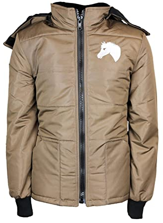 MS-Trachten Kinder Winter Reitjacke Winterjacke Mia Braun warm gefüttert (146/152)