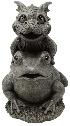 MystiCalls by Mayer Chess Gartenfigur Gartendrache - Modell Frog - Fantasy Figur Deko Drache süß