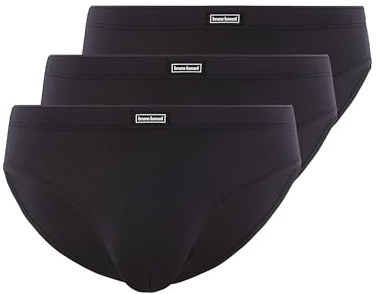 bruno banani Sportslips Herren Soft Micro Mikrofaser Slim Fit - 3er Pack | Atmungsaktive Mikrofaser, sportliche Passform, weiches Suspensorium mit Baumwolleinsatz, im 3er Set