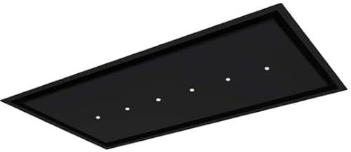 ROBLIN Hotte de plafond Aqua 120 cm, noir mat, 820 m3/h, Télécommande