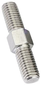 Edelstahl-Doppelkopf-Gewindestange, Linksgewinde, Rechtsgewinde, Doppelendgewinde, Stangenbolzen, Stangenzahnstange, Doppelkopf (Size : M6x100 (2pcs))