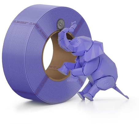 Bambu Lab - Filamento per Stampante 3D, PLA Basic 1,75 mm, Diametro Preciso +/- 0,03 mm, Stampa Rapida RFID PLA, Materiale di Stampa 3D, Ricarica (Senza Bobina), 1000 Grammi, Viola