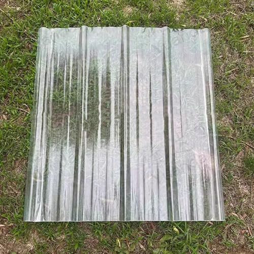 Bitumenwellplatten,Wärmeisolierung Dachplatten,1,5mm Dachbleche,Profilplatten Trapez,Dachmaterial,FRP-Tageslichtplatten,für das Ersetzen auf Carport Vordach Gewächshaus (0.9x1.95m/35x77in,7 Pcs)
