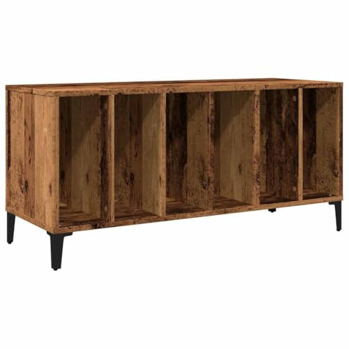 vidaXL Mueble para Discos Madera de ingeniería Envejecida 100x38x48 cm