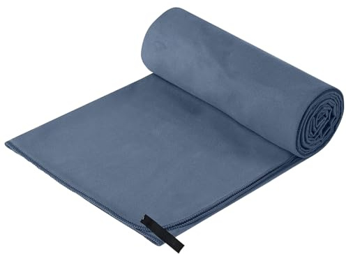 huipinghu Microfibre Travel Towel Quick Ultra Soft, Lightweight Gym Towel Dry, Super Absorbent Compact Camping Towel for Sports Gym Camping Yoga Beach Hiking Swimming (Navy Blue, 40 * 80cm)