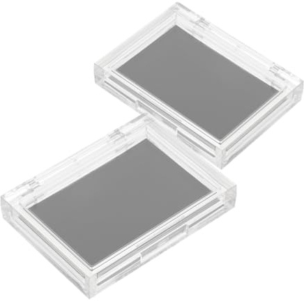 LRXIYODE 2St Magnetisk Sminkpalett Transparent Tom Ögonskuggsorganisatör för Förvaring Ögonskugga Highlighter