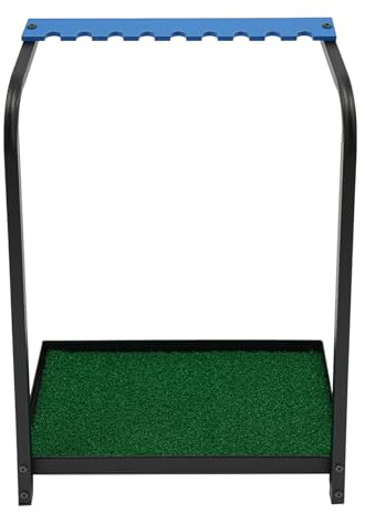 Repomanda Golf Schläger Organisator Ständer,9-Loch Golf Putter Golfschläger Halter, für drinnen, draußen, Golfplätze,50 * 27.5 * 72cm