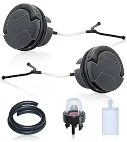MeevrgR Fuel Cap and Oil Tank Kit with Filter and Hose for Husqvarna 130, 135, 435, 440, 450 Chainsaw Models