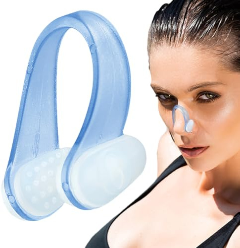 Generisch Tappo per naso da nuoto – Standard in silicone 3,6 x 1,7 cm, protezione morbida, clip per piscina con comfort anti-soffocamento per allenamento subacqueo, sport acquatici