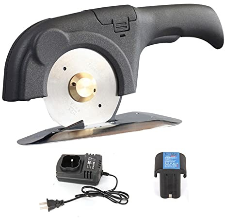 Tosatrici per pecore, Forbici elettriche Tessuto Tappeto Pelle Ricaricabile Coltello tondo Tagliatrice portatile a batteria al litio(Plug-in)