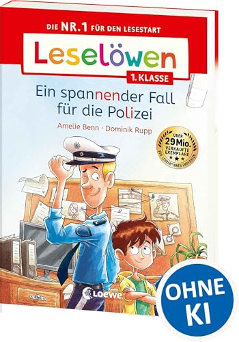 Leselöwen 1. Klasse - Ein spannender Fall für die Polizei: Auf ins Leseabenteuer! - Die Nr. 1 für den Lesestart jetzt als praktische Broschurausgabe für unterwegs - Erstlesebuch für Kinder ab 6 Jahren