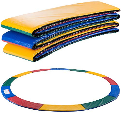 Arebos Trampolin Edge Cover Spring Protection | 487 cm | tillverkad av PVC och PE | Rivbeständig | 100% UV-beständig | Flerfärgad