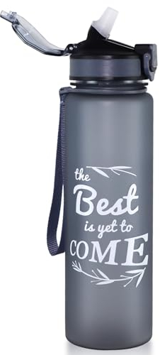 GLEKGLEK Gourde Sport 1 Litre, Bouteille d'eau sans BPA, Gourde Paille 1000ml pour Sport École Travail