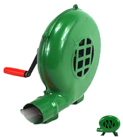 Handkurbel Schmiede Schmiedegebläse, Eisenzahnrad-Popcorn-Ventilator, Zentrifugales Grillgebläse, BBQ Fan Kohleanzünder Grill, Manueller Ventilator Für Camping/Picknick/Outdoor-Aktivitäten(300W)