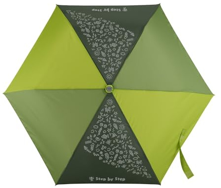 Step by Step Regenschirm, Magic Rain Effect, Doppler für Kinder, inkl. Farbwechsel, Tasche und Handschlaufe, für die 1. bis 4. Klasse