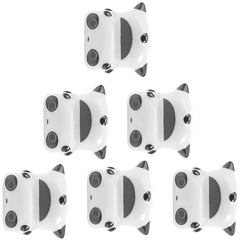 FUNOMOCYA 6piezas Reposapalillos De Cerámica Panda Unidades Soporte De Palillos Decorativo