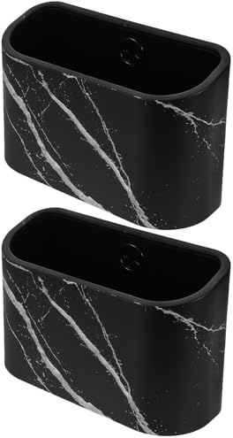 Gatuida Petite Poubelle Solution Rapide et Facile à Nettoyer Corbeille à Papier en Plastique Noir et 2pcs Cuisine Salle de Conférence