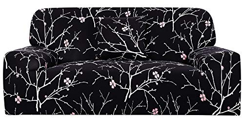 sourcing map Printed Sofa Cover Stretch Couch Cover Slipcovers Furniture + One Pillow Cover for 1 2 3 4 Cushion Couch Large