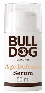 Bulldog Age Defence Serum 50 ml | Fuktkräm för mogen hud, minskar uppkomsten av fina linjer, rynkor och hudfasthet, med naturliga ursprungsingredienser
