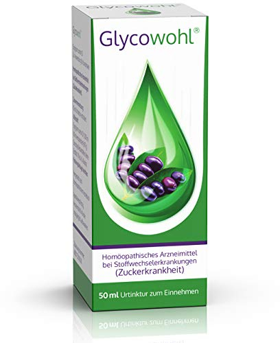 Glycowohl: Pflanzenextrakt für Diabetiker, Diabetes-Urtinktur zur Senkung des Blutzucker-Spiegels, Tropfen, 50 ml