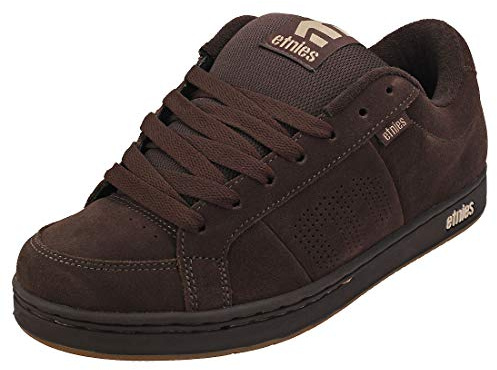 Etnies Kingpin – Style Skate Heritage Classique avec Look gonflé Tendance, Semelle Cup renforcée, Ajustement Amorti, Sneakers Quotidiennes - Brown/Black/Tan - 41