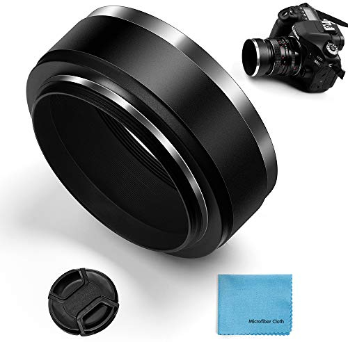 Fotover Pare-Soleil Standard à vis 67 mm en métal avec Bouchon d'objectif pour Appareil Photo Canon Nikon Sony Pentax Olympus Fuji Sumsung Tarmon Sigma