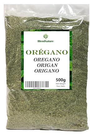 Oreganoblad i bulk 500g – 100 % naturligt och veganskt – Perfekt för pasta, pizzor och för att smaksätta kött – Presentmätsked