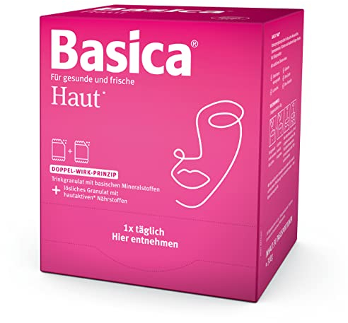Basica® Haut Basenpulver im Doppelsachet | Säure-Basen-Balance & eine schöne, gesunde Haut von innen* | laktose- & glutenfrei & ohne Zucker | basische Mineralien und Spurenelemente | 30 Doppelsachets