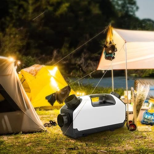 Condizionatore d'aria da campeggio portatile, condizionatore d'aria per camper 24V 700W Raffreddatore d'aria esterno, 3 velocità del vento a basso consumo energetico per viaggi in tenda camper/vita