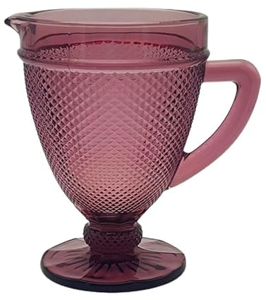 ROCKING GIFTS Jarra de Cristal Grabado Rosa de 1100ml - Ideal para Servir Tus Bebidas favoritas