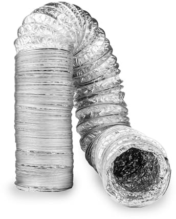 SYSTERM Flexible Luftleitungen aus Aluminium für Lüftung Ø250mm. Aluminium Flex Rohr Flexschlauch Flexrohr Aluflexschlauch Lüftungsschlauch Länge 10m Temperaturbereich: von -30°C bis +140°C (Ø250 mm)