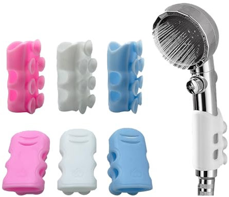 Duschkopfhalterung Ohne Bohren Duschbrause Halterung Handbrause Silikon Saugnapf Verstellbar Brausehalter Selbstklebender Duschkopfhalterung Wand Brause Aufhängung Duschkopf Halter Für Badezimmer